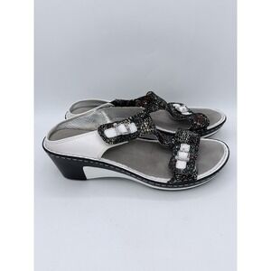 Alegria Leather Slip-on Sandals Lara Cathedral Multicolor Eur 40 US 9.5 NEW